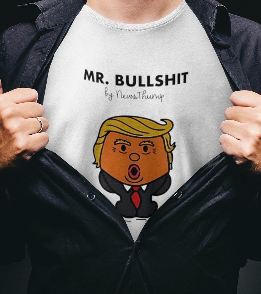 Mr Bullshit By NewsThump Cartoon T-Shirt