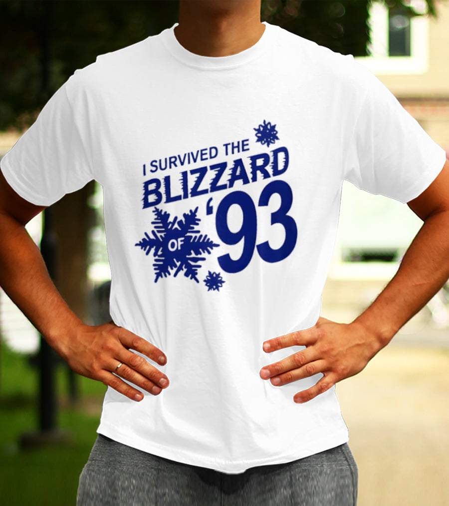 I Survived The Blizzard '93 Snowflake T-Shirt