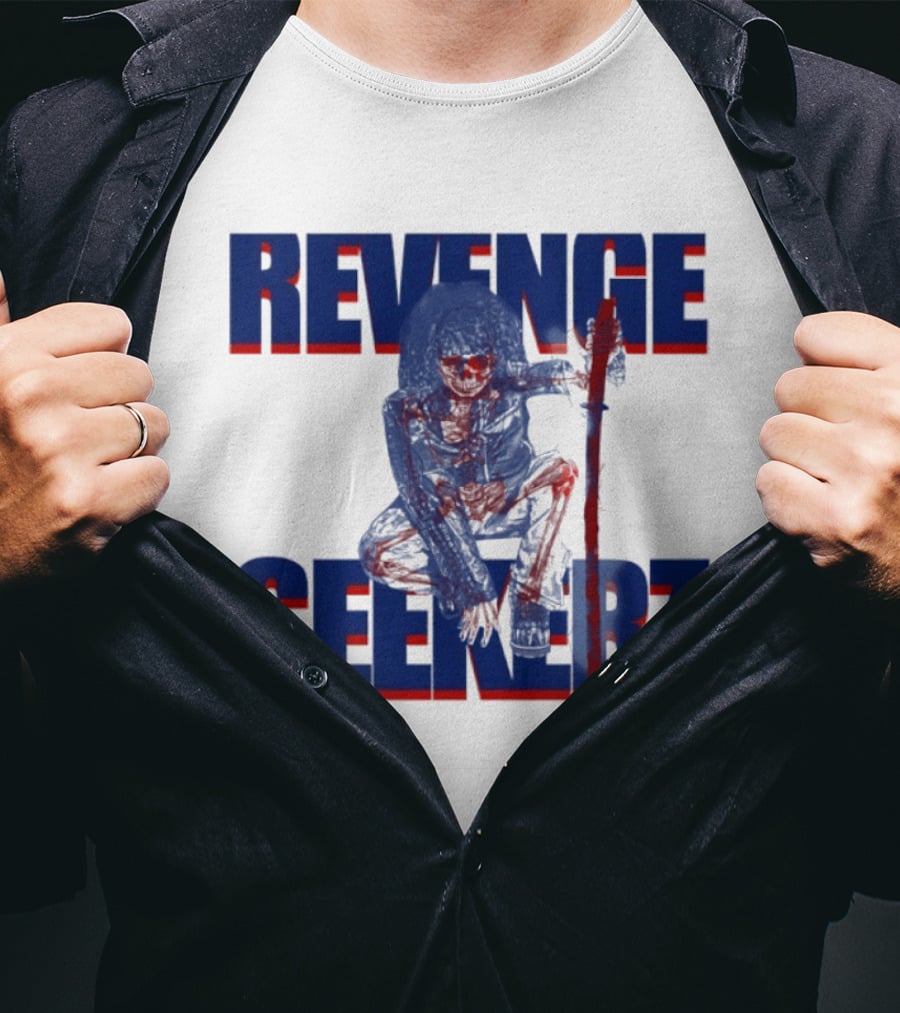 Revenge Seekerz Skeleton Horror Creepy Skeleton Warrior T-Shirt