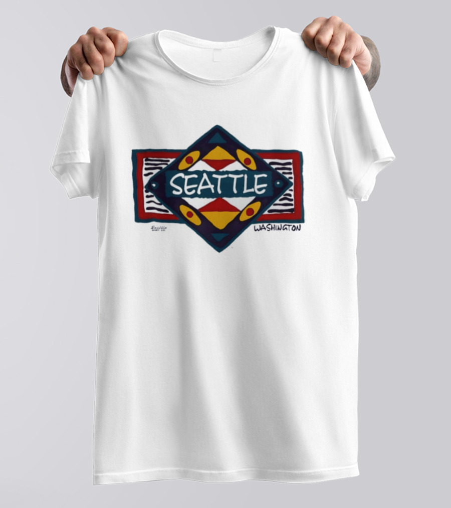 Seattle Washington Geometric Symbolic T-Shirt