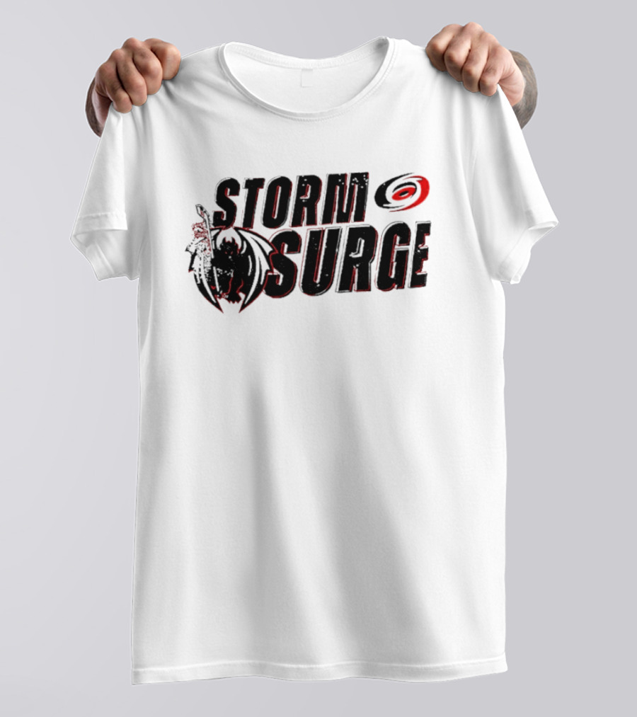 Storm Surge Carolina Hurricanes Hockey Dragon T-Shirt