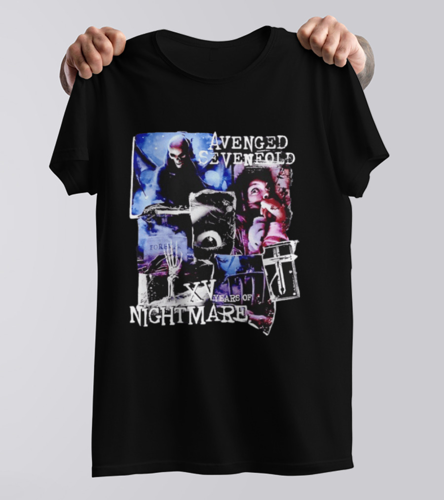 Avenged Sevenfold Nightmare XV Years Anniversary Collage T-Shirt