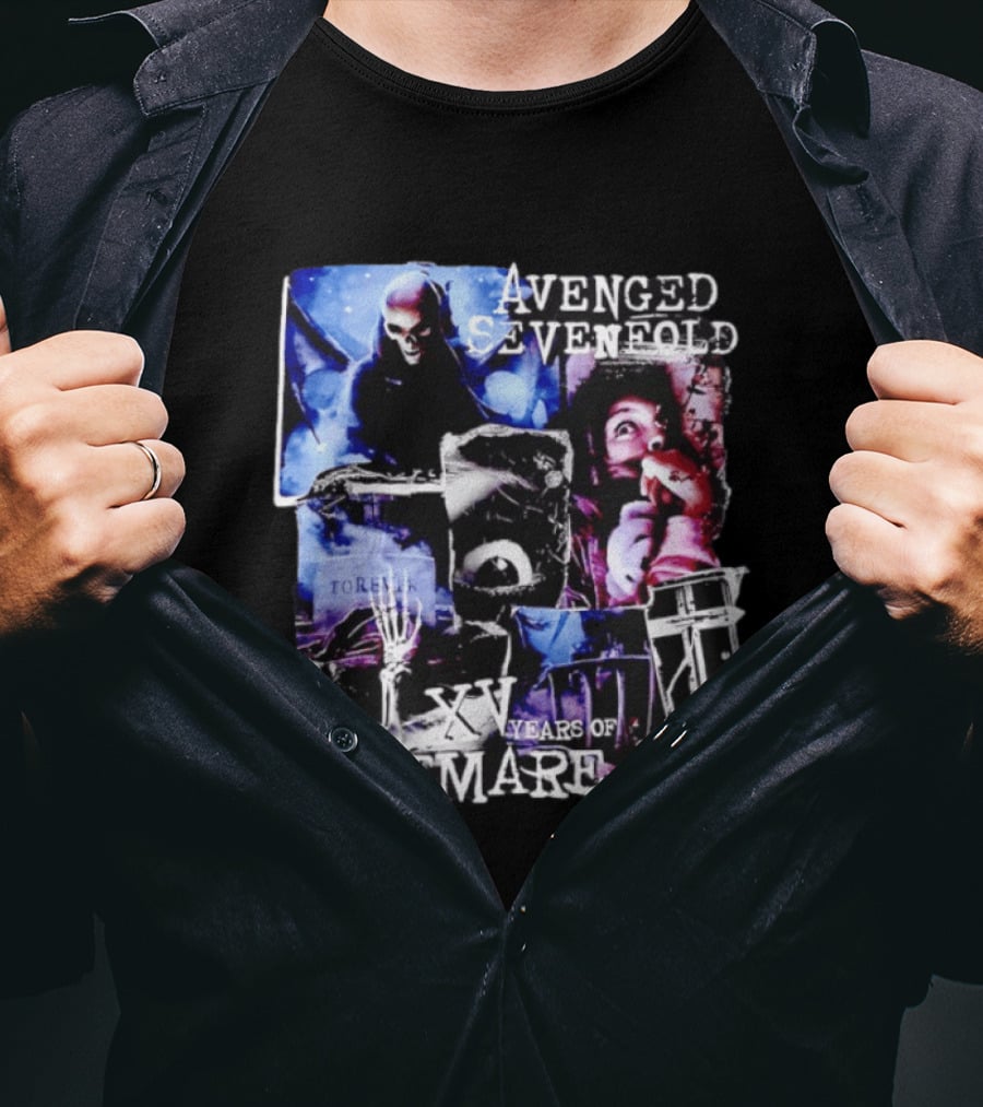 Avenged Sevenfold Nightmare XV Years Anniversary Collage T-Shirt
