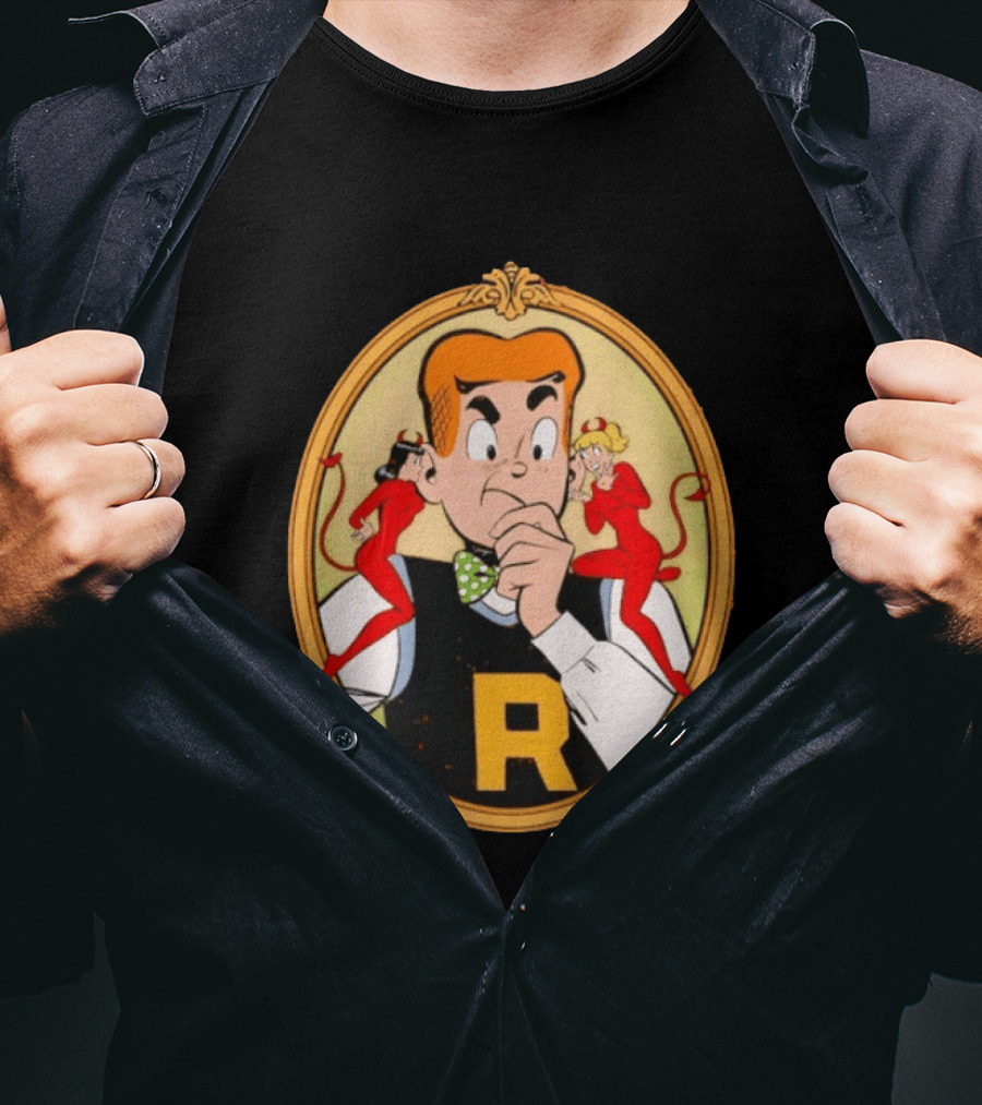 Betty And Veronica Devils Archie Comics Vintage Cartoon Characters T-Shirt