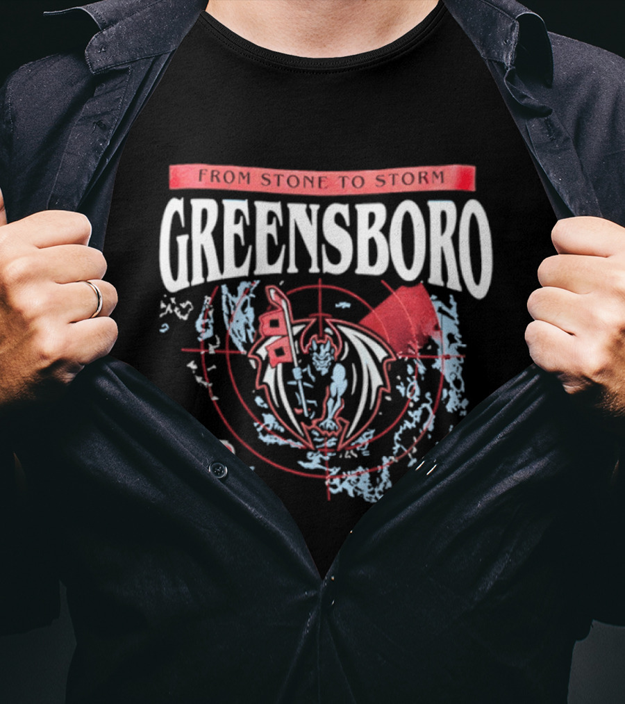 Greensboro From Stone To Storm Red Dragon Target T-Shirt