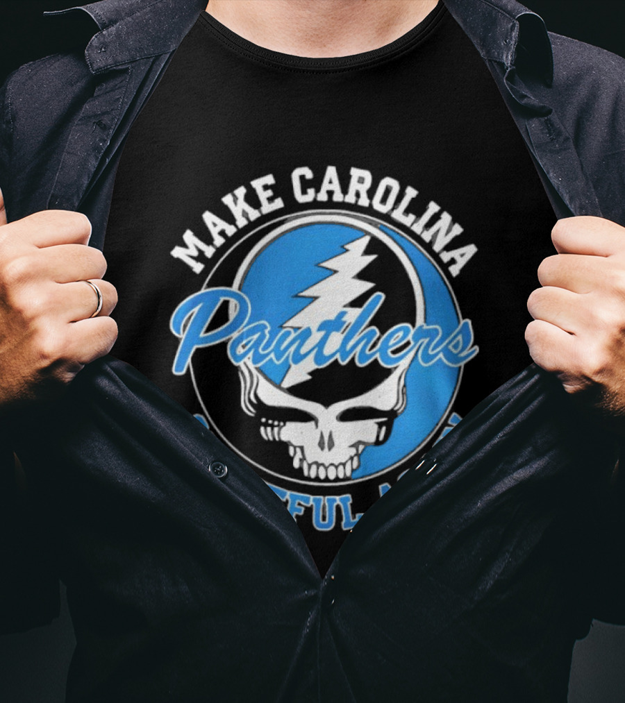 Make Carolina Panthers Grateful Again Steal Your Face T-Shirt
