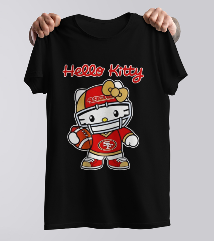 Hello Kitty San Francisco 49ers Football Fan Collaboration T-Shirt