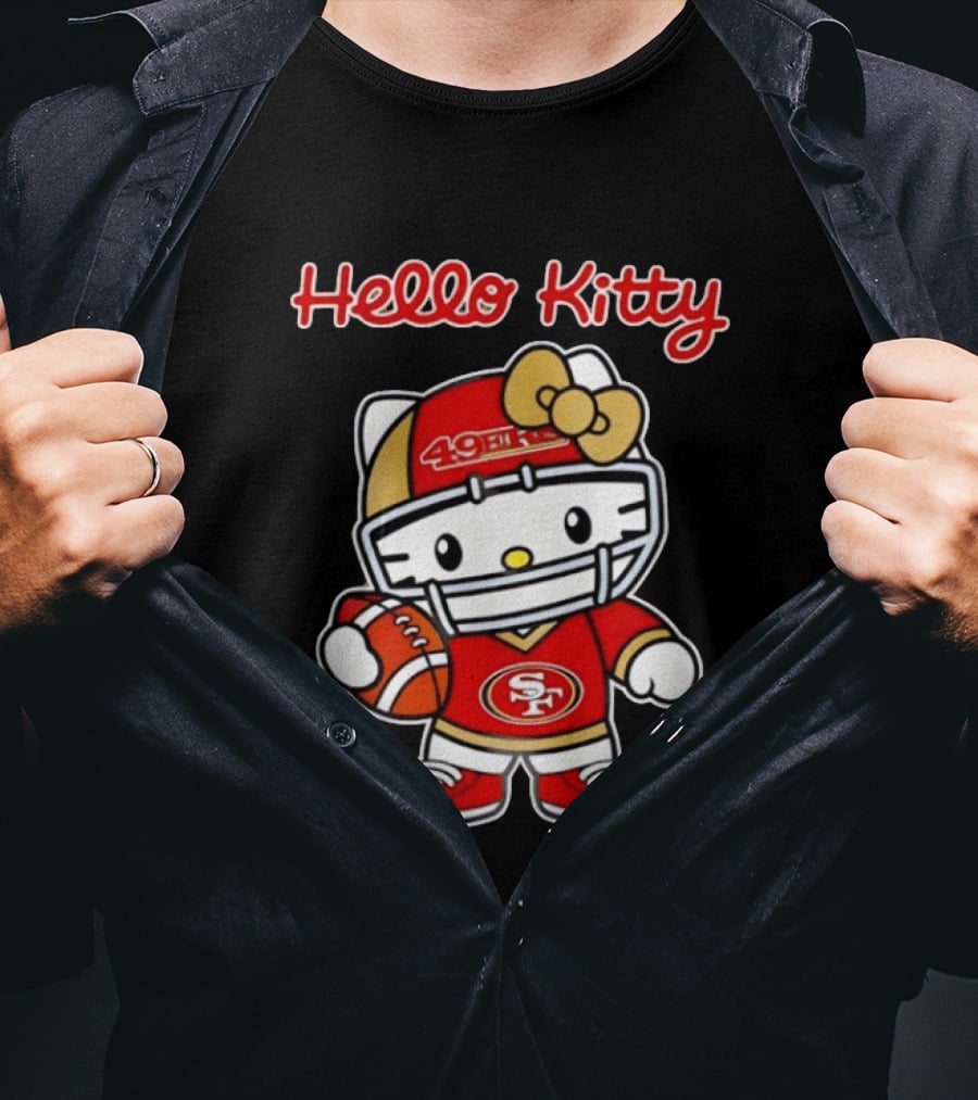 Hello Kitty San Francisco 49ers Football Fan Collaboration T-Shirt