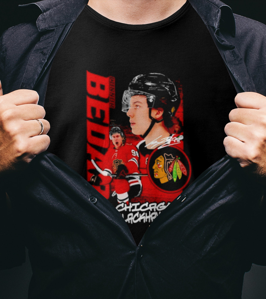 Connor Bedard Chicago Blackhawks Hockey Bedard T-Shirt