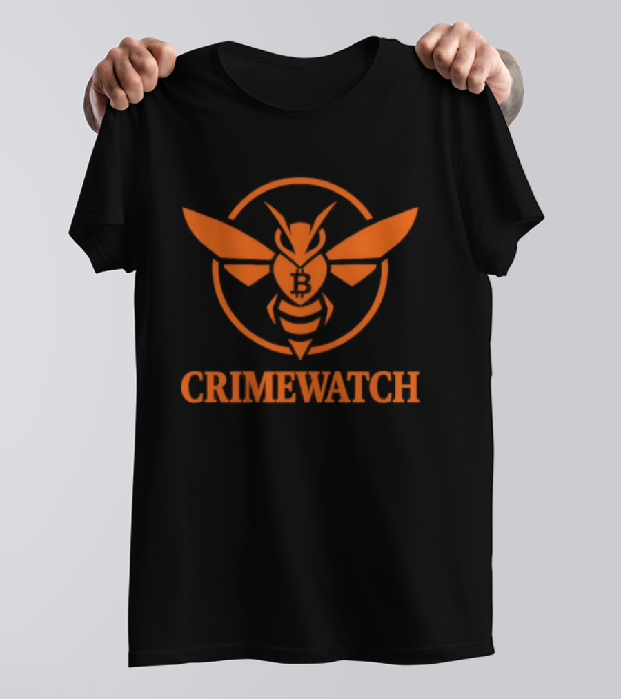 Crime Bitcoin Orange Bee T-Shirt