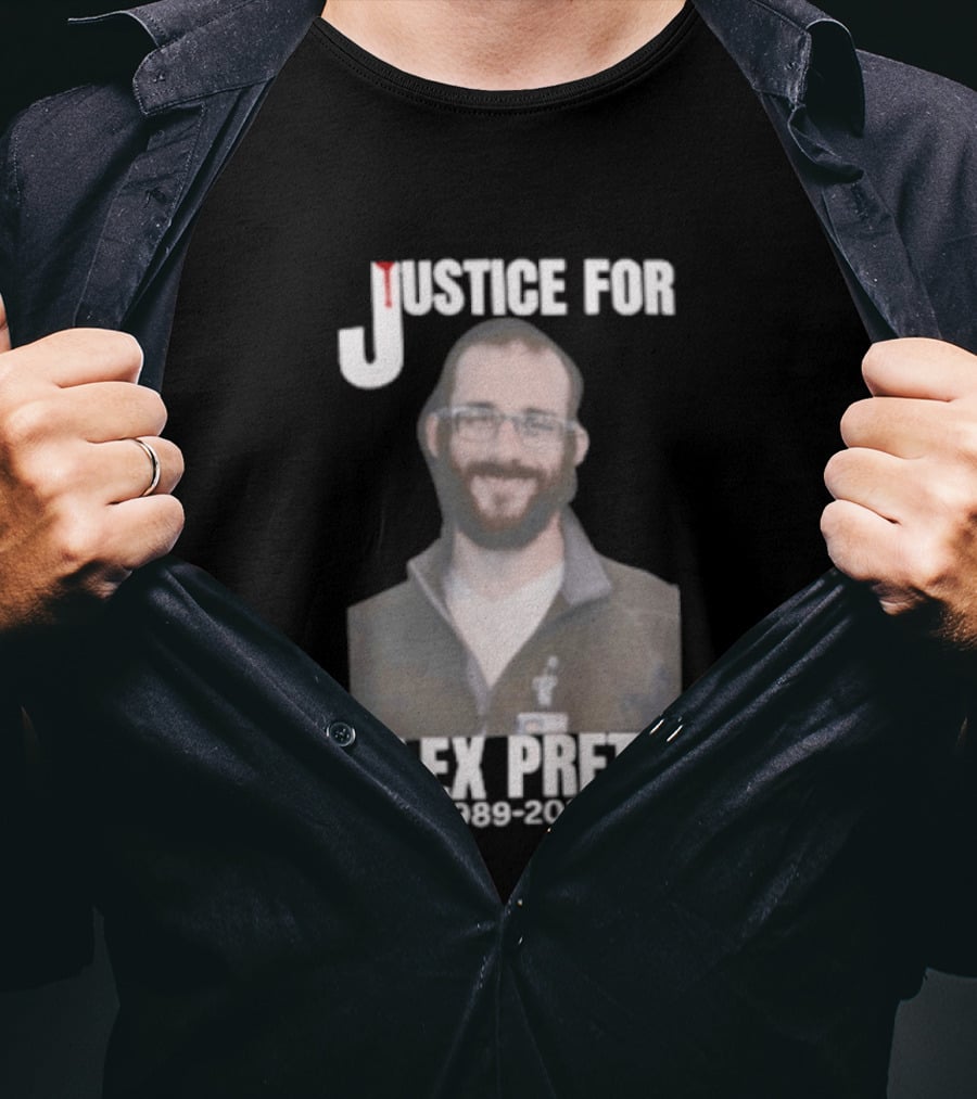 Justice For Alex Pretti 1990 2023 Memorial T-Shirt