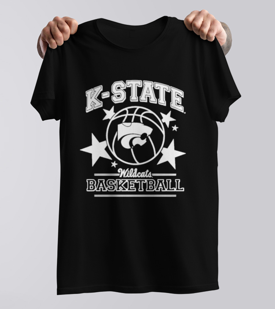 K State Wildcats Basketball Awareness Stars Basketball T-Shirt