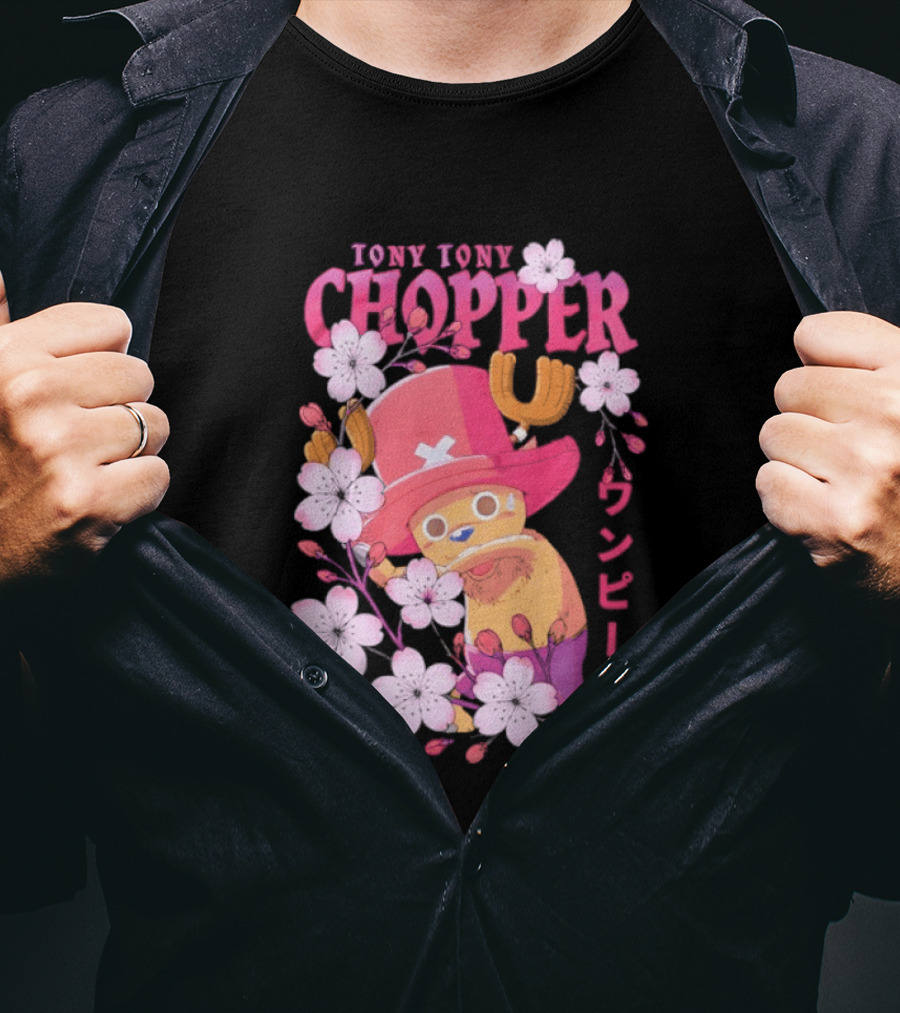 One Piece Tony Tony Chopper Sakura Blossom T-Shirt