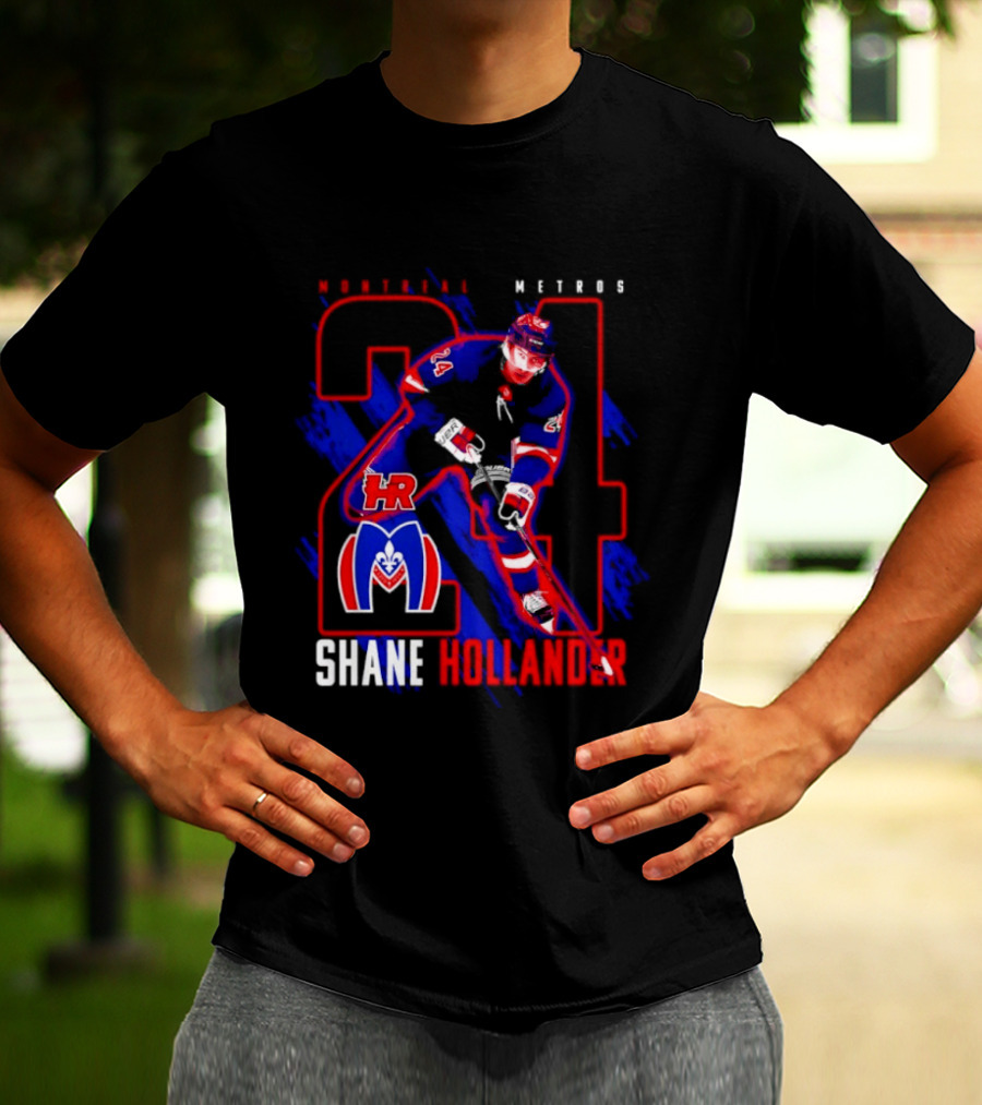 Shane Hollander Montreal Meteors HR Hockey Team 27 T-Shirt