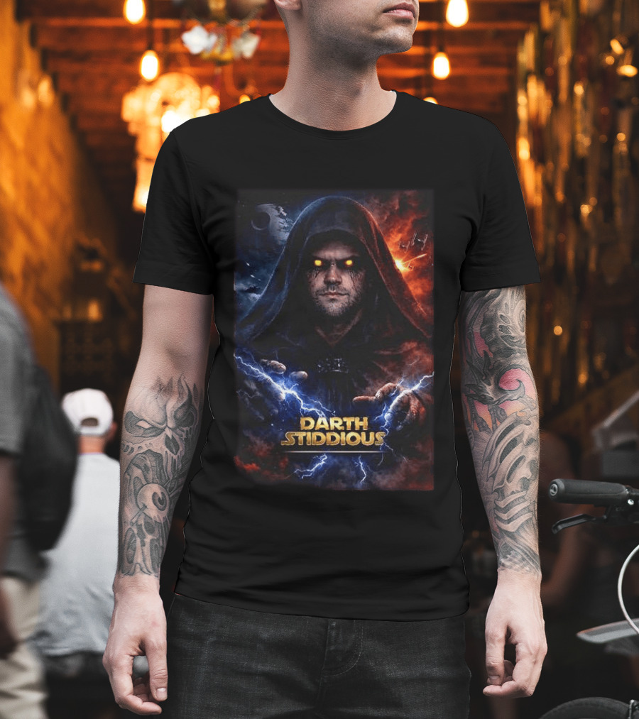 Darth Stiddious Jarrett Stidham Lightning Eyes Sith Star Wars T-Shirt