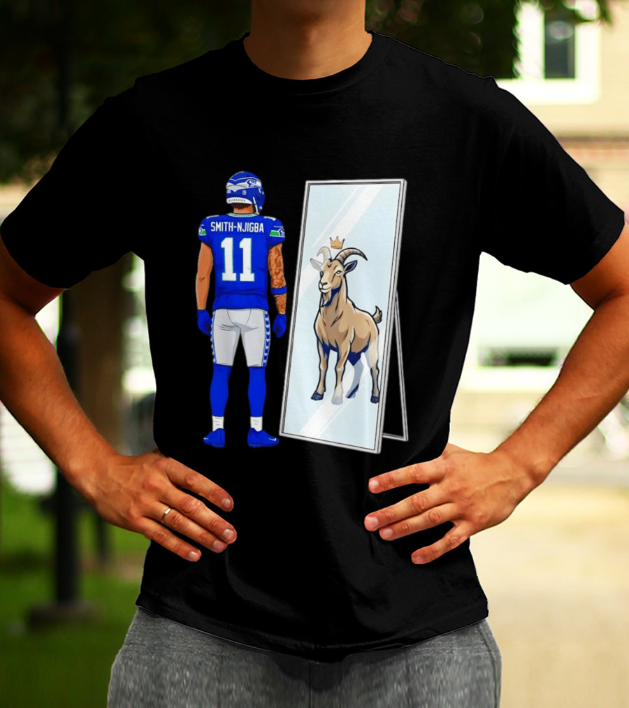 Jaxon Smith Njigba Seattle Seahawks Mirror Goat Football T-Shirt