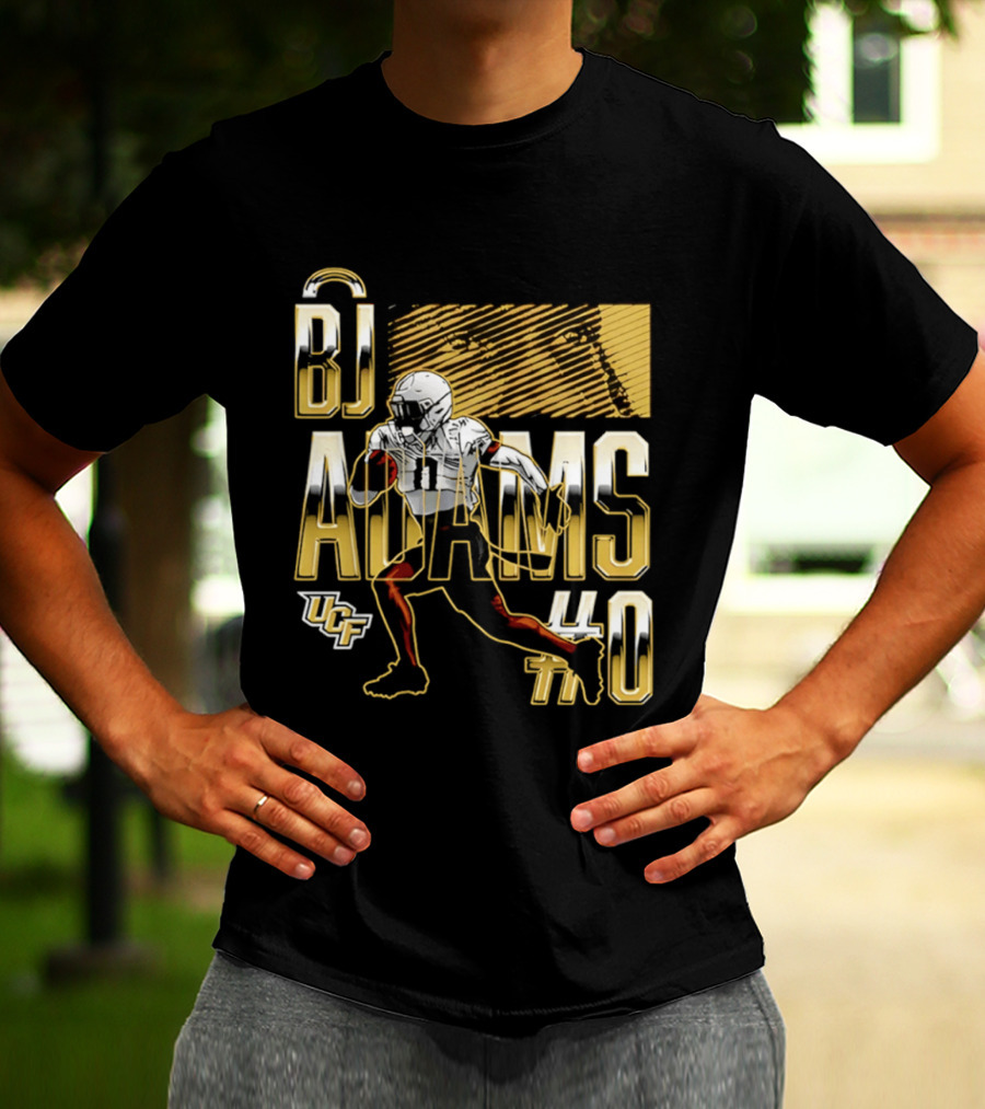 BJ Adams UCF Football NCAA Caricature Player 40 T-Shirt