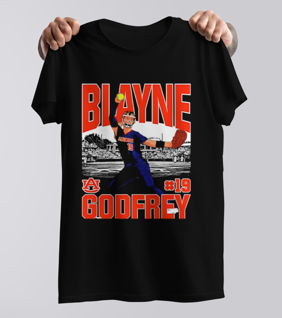 Auburn Softball Blayne Godfrey NCAA Legends Player #19 T-Shirt