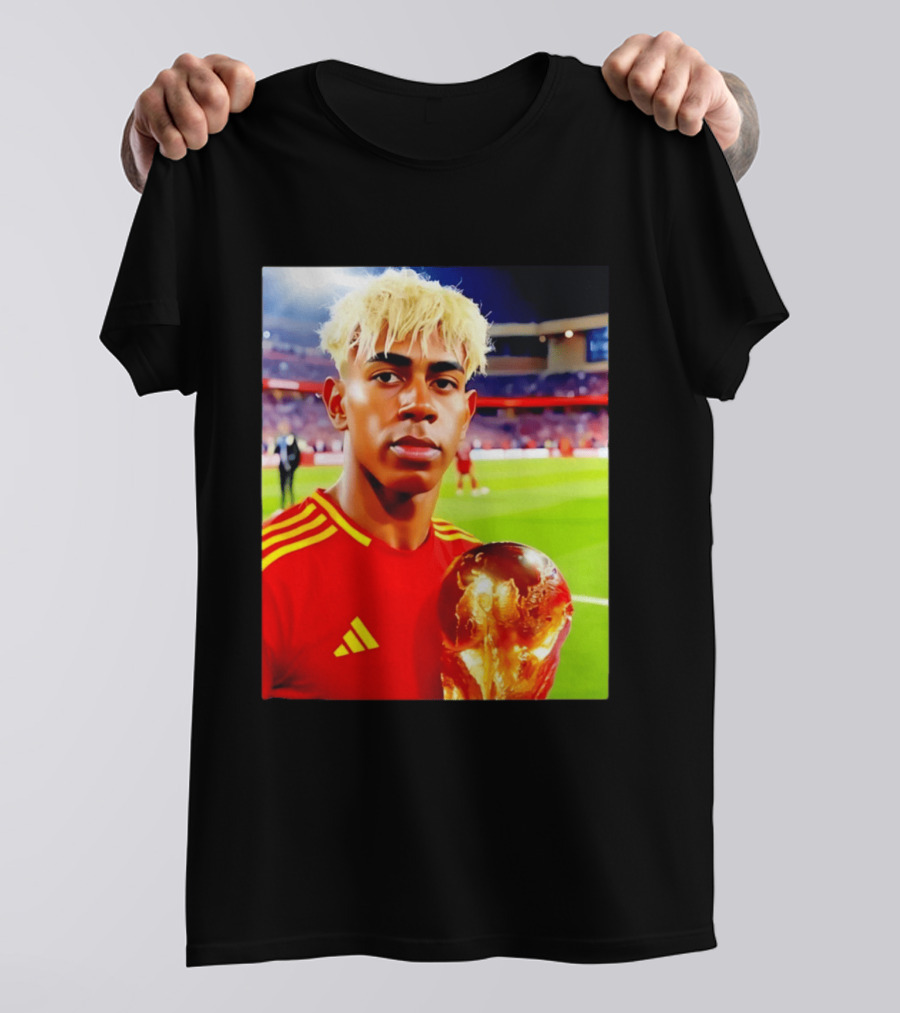Lamine Yamal Barcelona Young Talent With Trophy T-Shirt