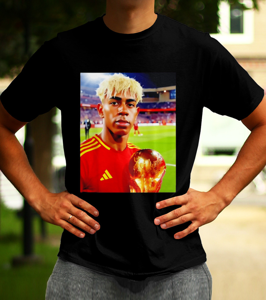 Lamine Yamal Barcelona Young Talent With Trophy T-Shirt
