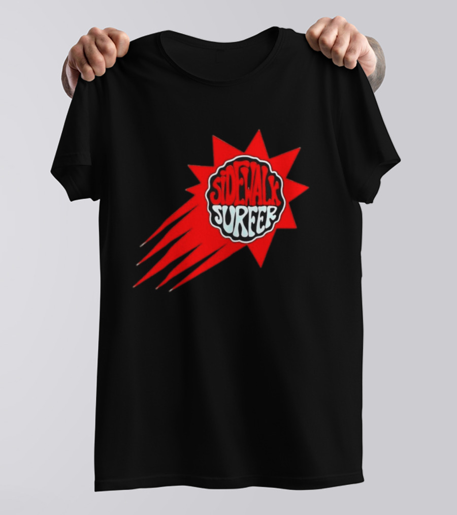 Sidewalk Surfer Retro Red Burst T-Shirt