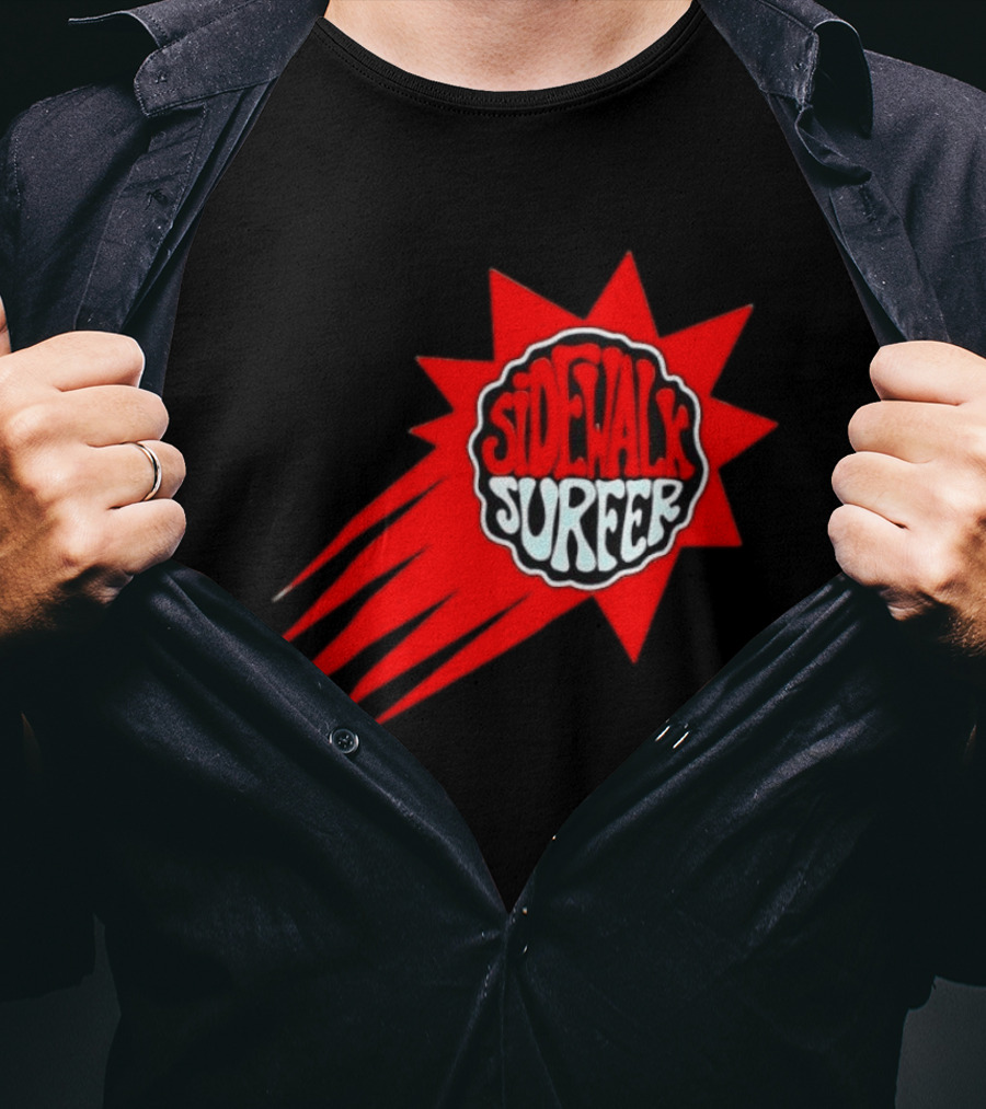 Sidewalk Surfer Retro Red Burst T-Shirt