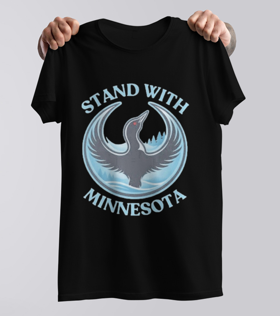 Stand With Minnesota Loon State Bird T-Shirt