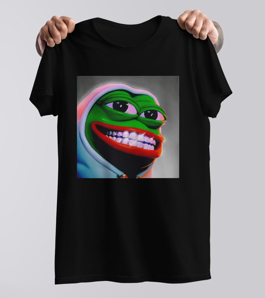 Pepe The Frog Diamond Teeth Drip T-Shirt