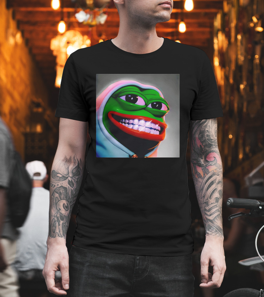 Pepe The Frog Diamond Teeth Drip T-Shirt