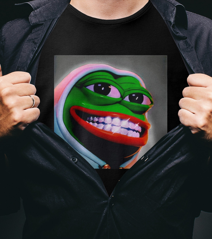 Pepe The Frog Diamond Teeth Drip T-Shirt