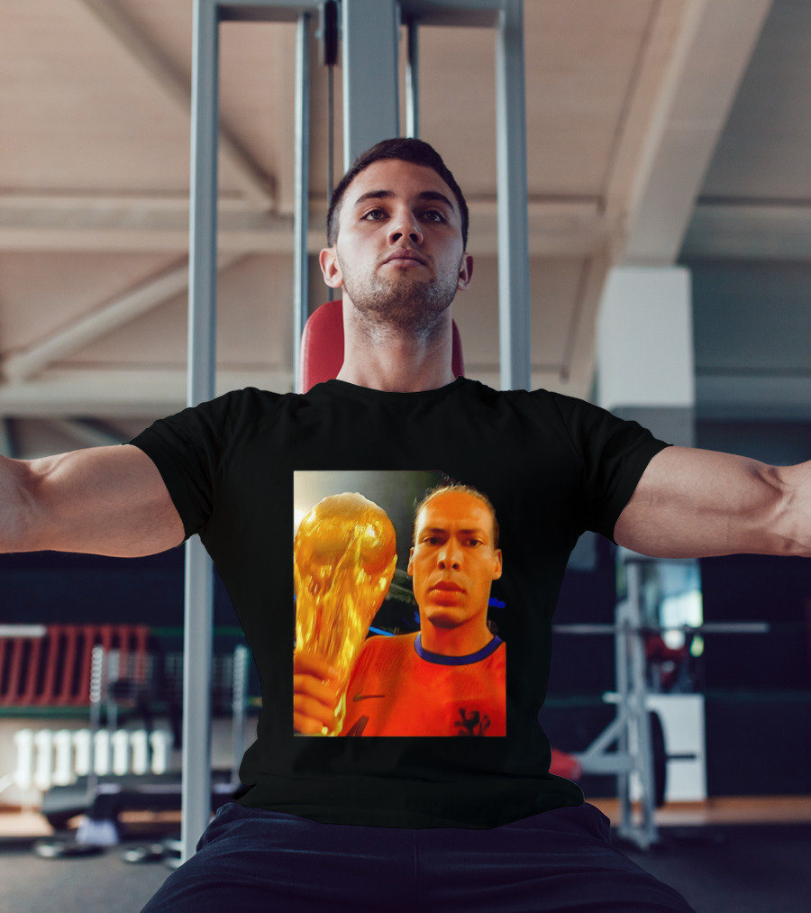 Virgil Van Liverpool Netherlands Trophy Celebration T-Shirt