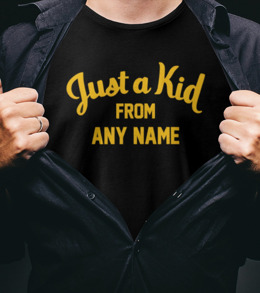 West Virginia Football Just A Kid From Any Name T-Shirt