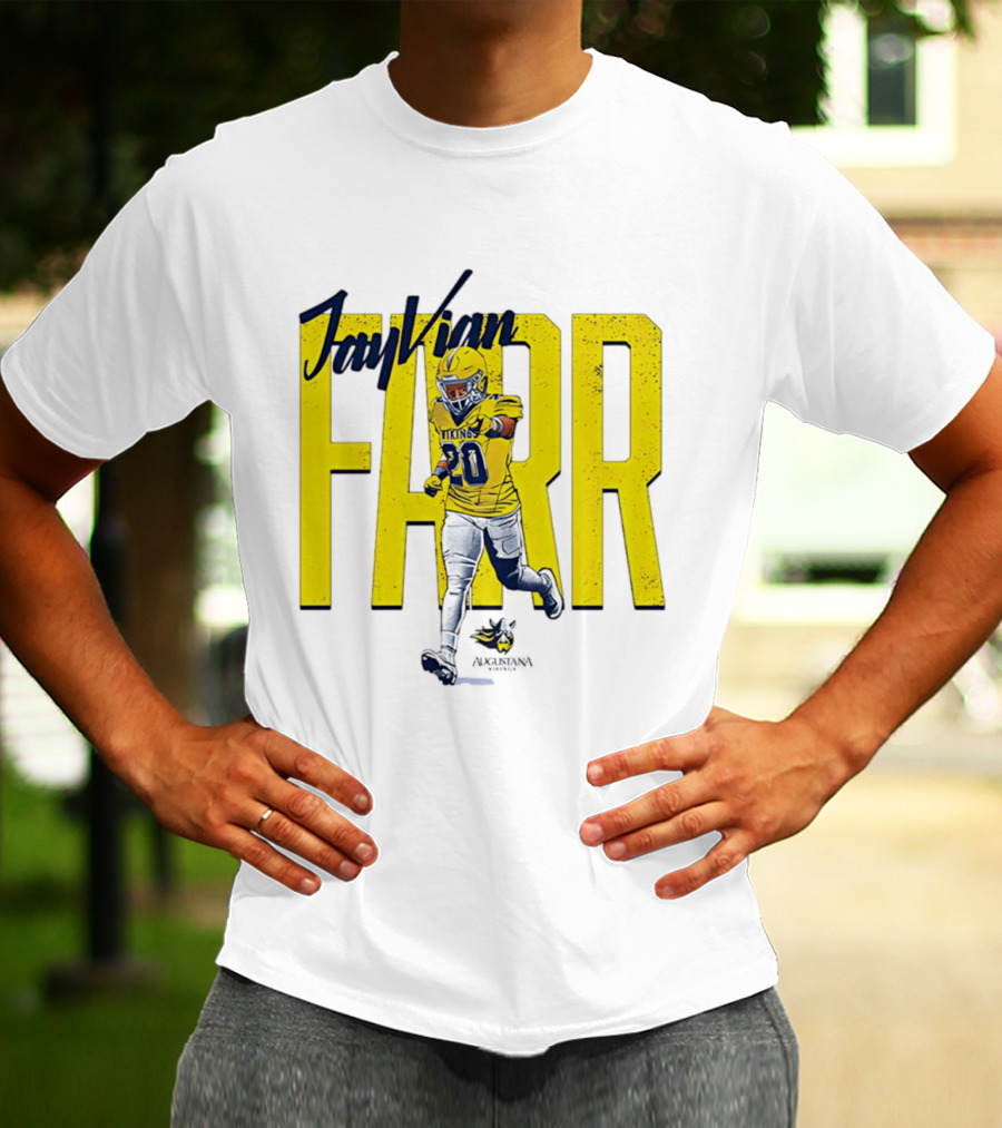 Jayvian Farr Vikings Football Caricature NCAA Number 20 T-Shirt
