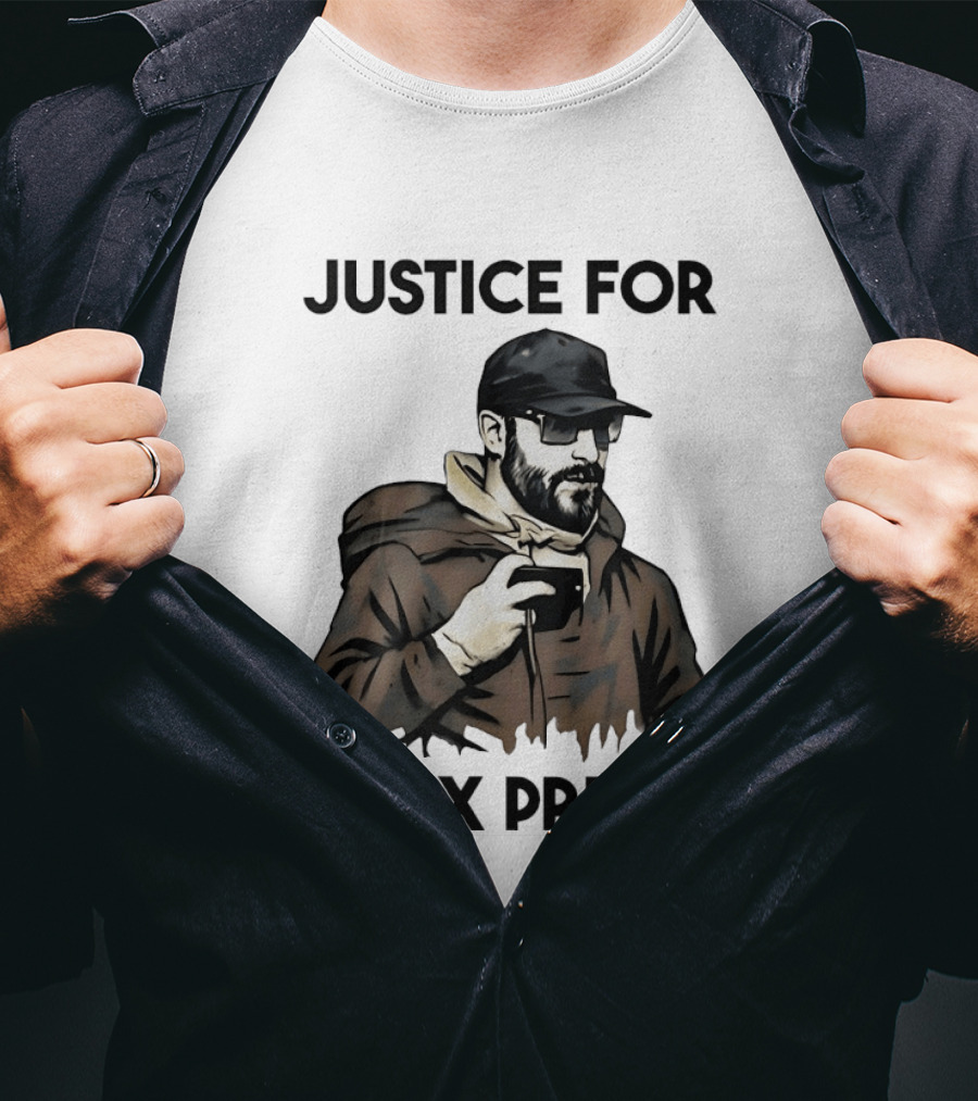 Justice For Alex Pretti Black Cap And Coffee Cup T-Shirt