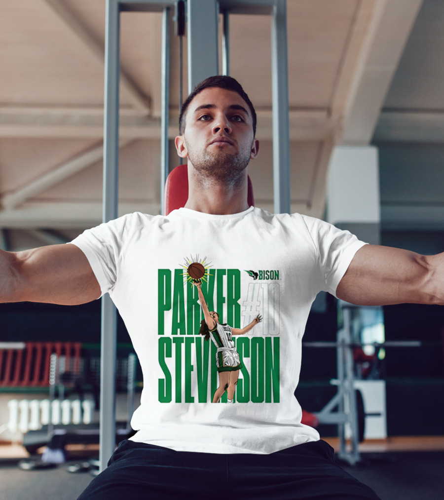 Parker Stevenson OKBU Bison #10 Basketball NCAA Caricature T-Shirt