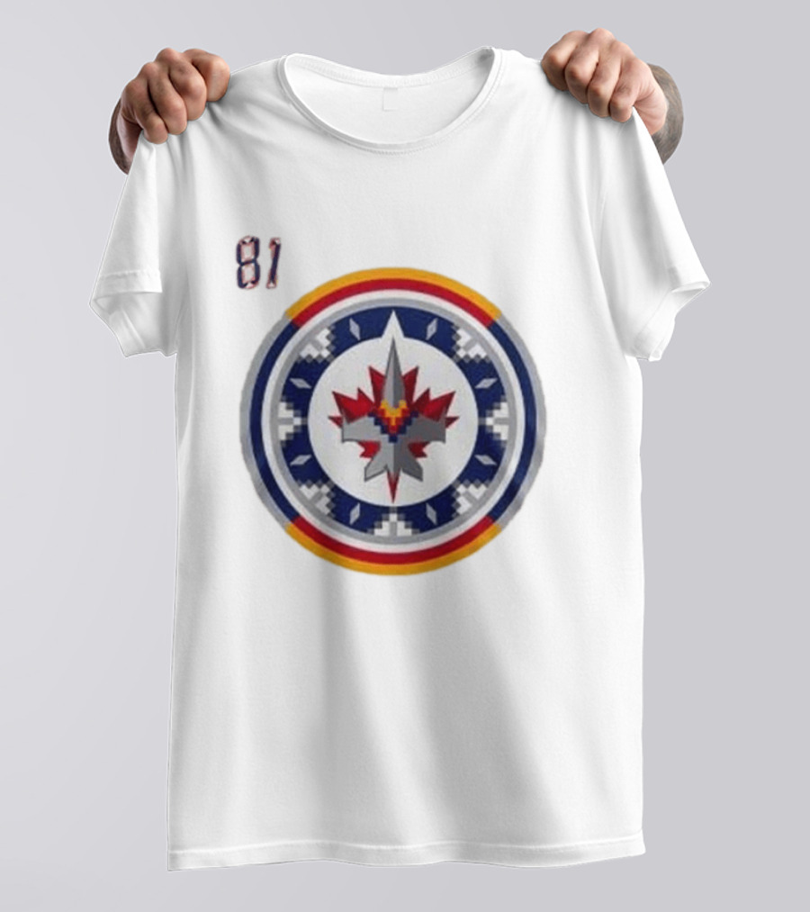 Winnipeg Jets Wasacnews Night 2026 Pixelated Logo 81 T-Shirt