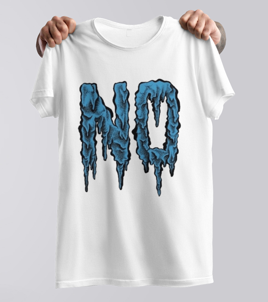 Aaron Turner NO Blue Ice Letters T-Shirt