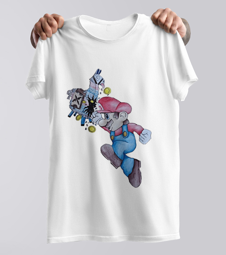 Super Mario Llama Coins Jumping T-Shirt