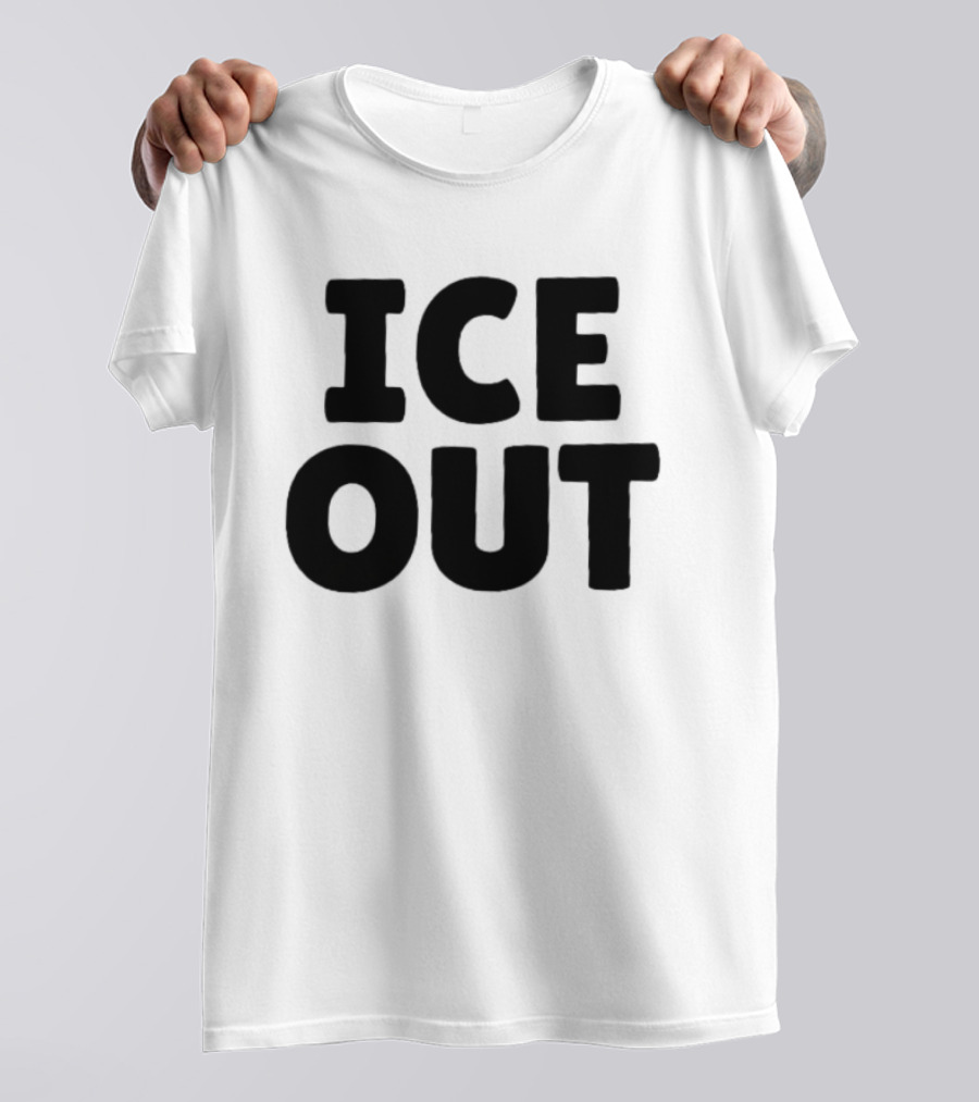 USA People Support ICE OUT Message T-Shirt
