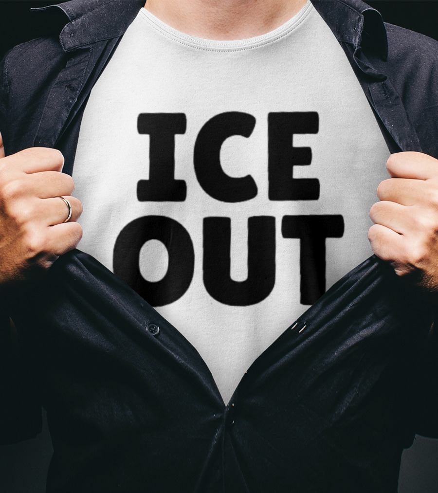 USA People Support ICE OUT Message T-Shirt