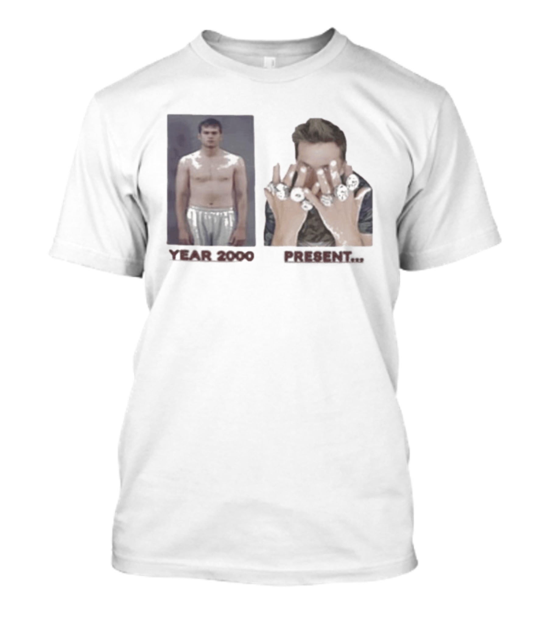 New England Patriots Tom Brady Year 2000 Present Rings T-Shirt