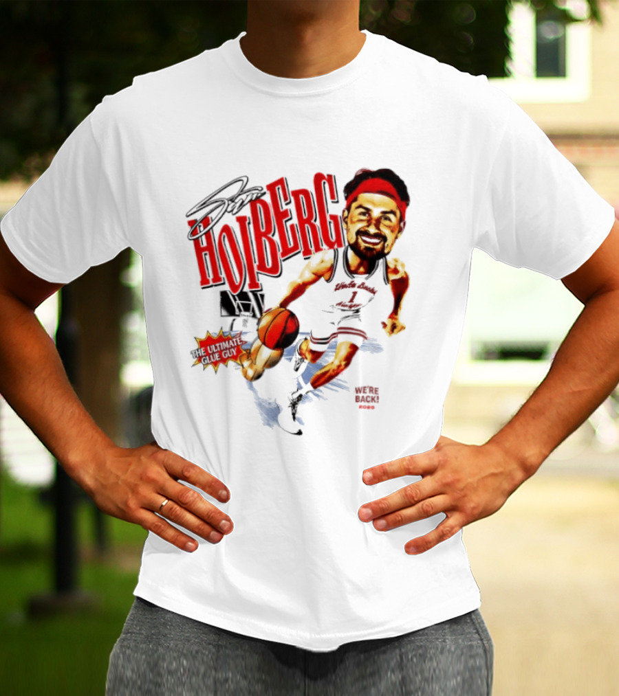 Sam Hoiberg Nebraska Cornhuskers We're Back Ultimate Glue Guy Basketball Player Red T-Shirt