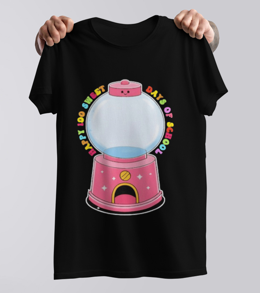 Happy 100 Sweet Days Of School Gumball Machine T-Shirt