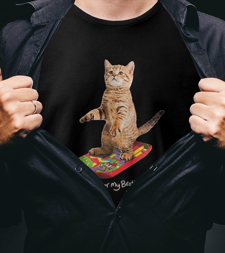 Hover My Brother Back To The Future Hoverboard Cat T-Shirt