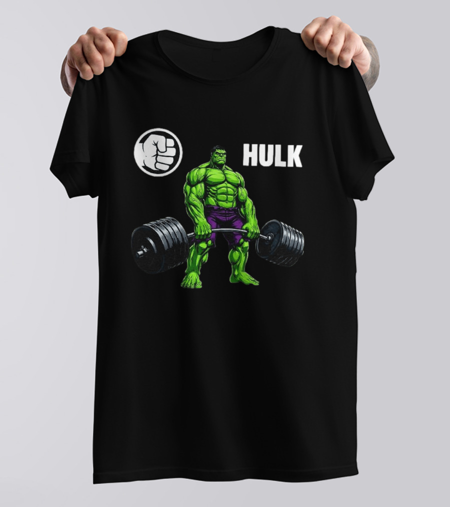 Hulk Lifting Weights Gym Workout Bodybuilding Motivation T-Shirt