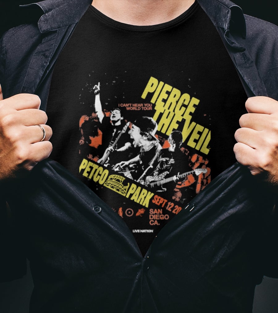 Pierce The Veil Sept 12 2026 Petco Park San Diego CA Concert T-Shirt