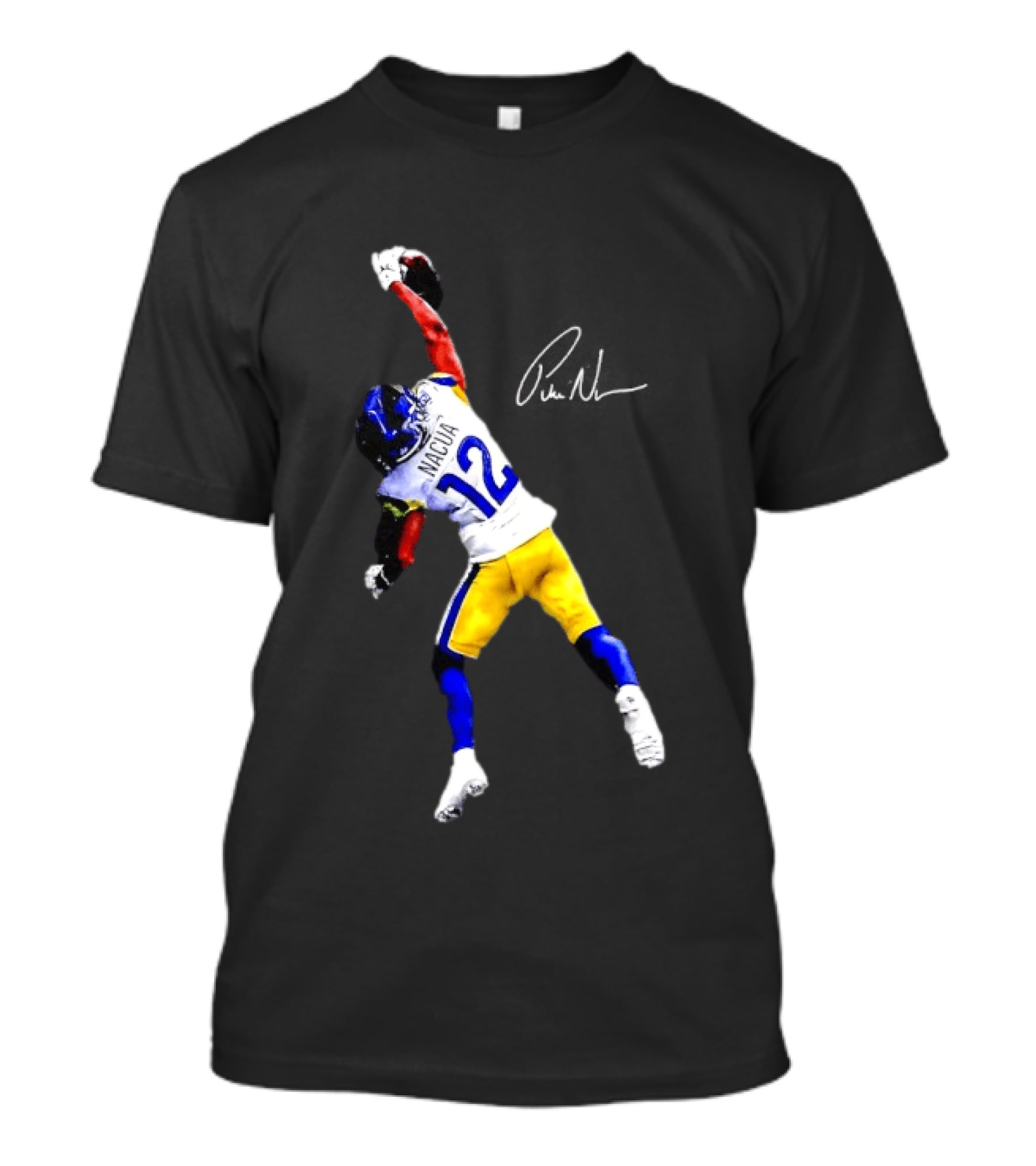 Puka Nacua 12 Los Angeles Rams Football Catch Highlight T-Shirt