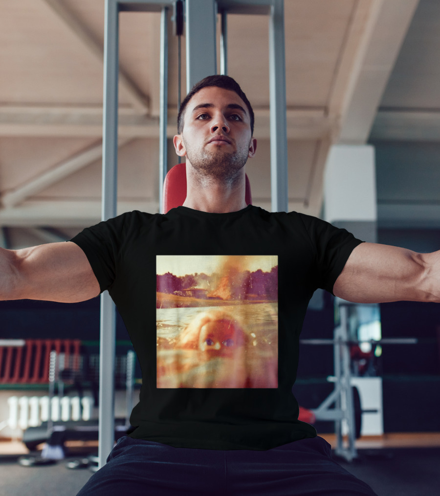 Doll Face Meme Swimming Surreal Humor T-Shirt