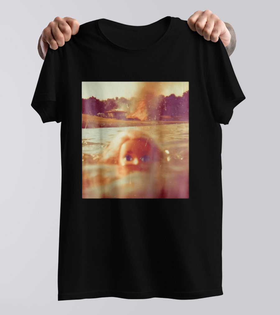 Doll Face Meme Swimming Surreal Humor T-Shirt
