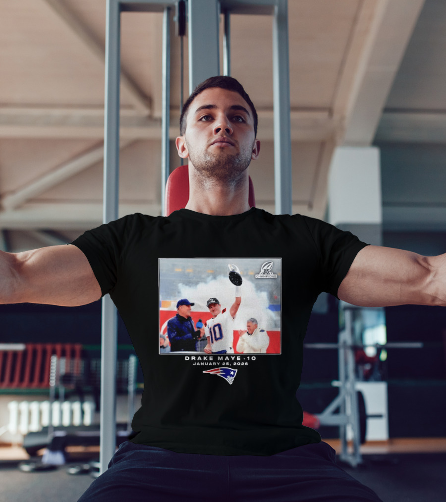 Drake Maye New England Patriots Super Bowl Champions Week 21 Big & Tall T-Shirt
